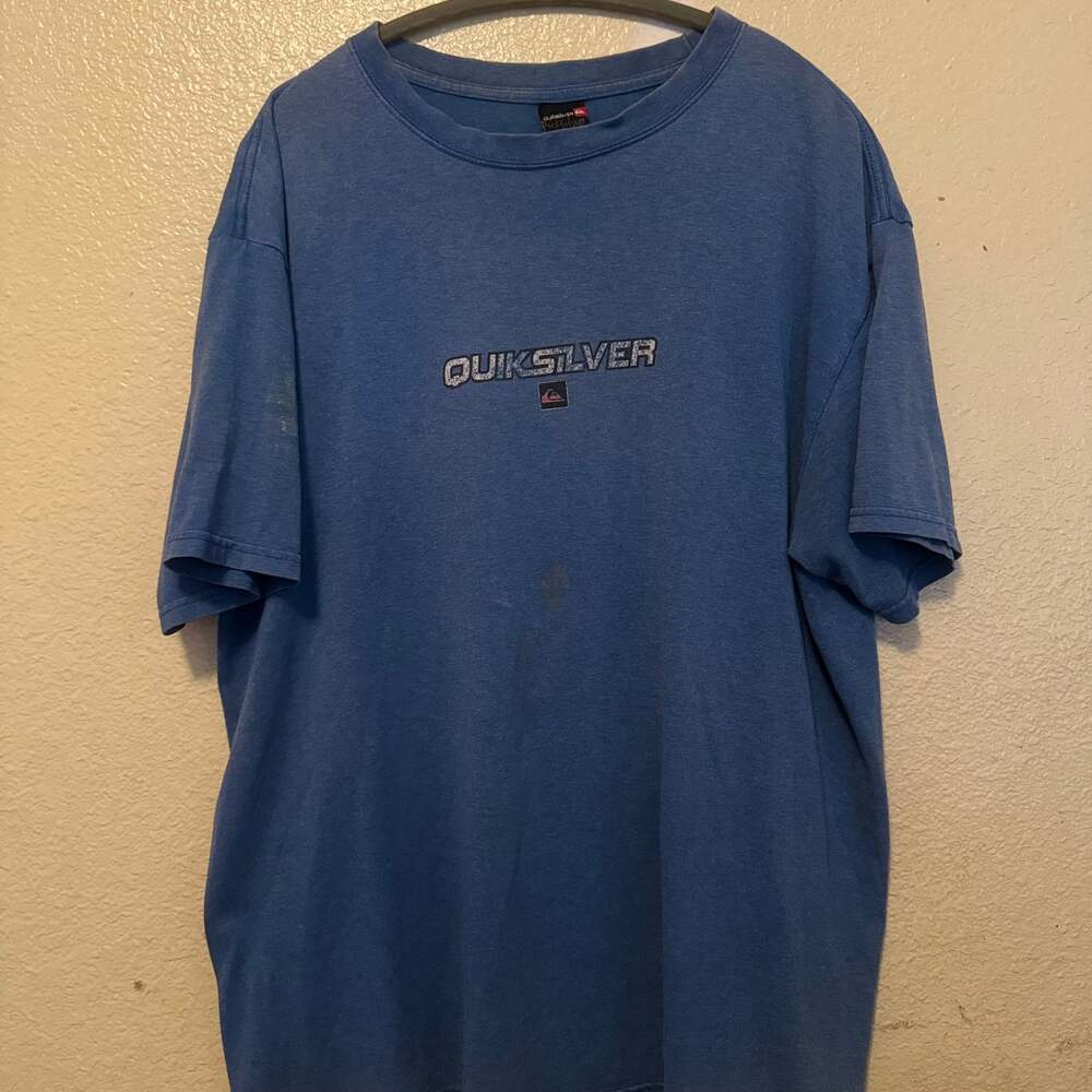 Quiksilver Blue Graphic Short Sleeve T-Shirt